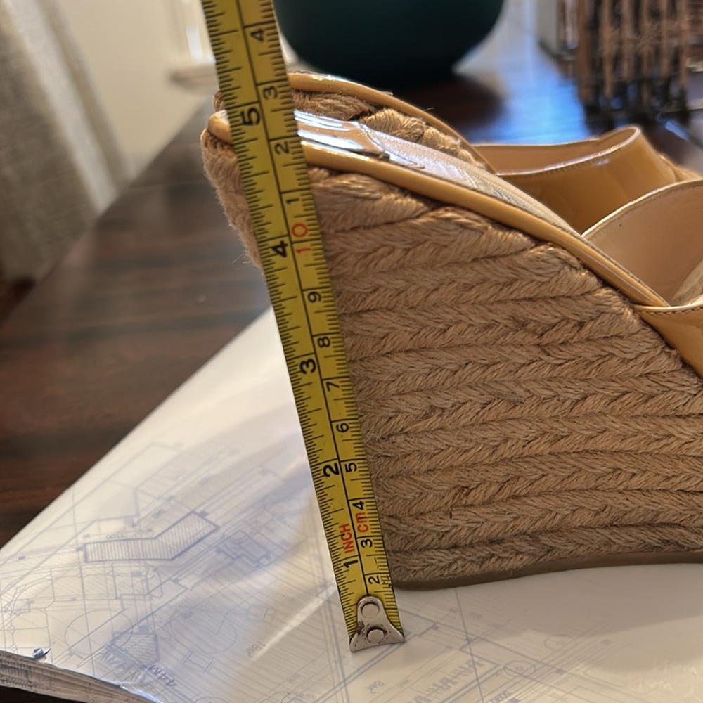 Jimmy Choo Yellow Platform Sandals size 6 - Picture 8 of 9